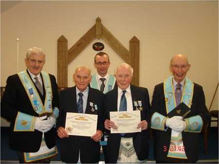 VWBro Arnold with the honoured brethren