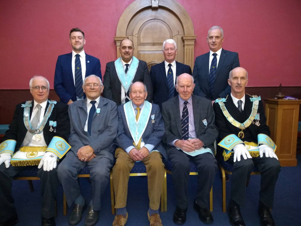 Omagh Masonic;  Three brethren receive 50-year jewels.